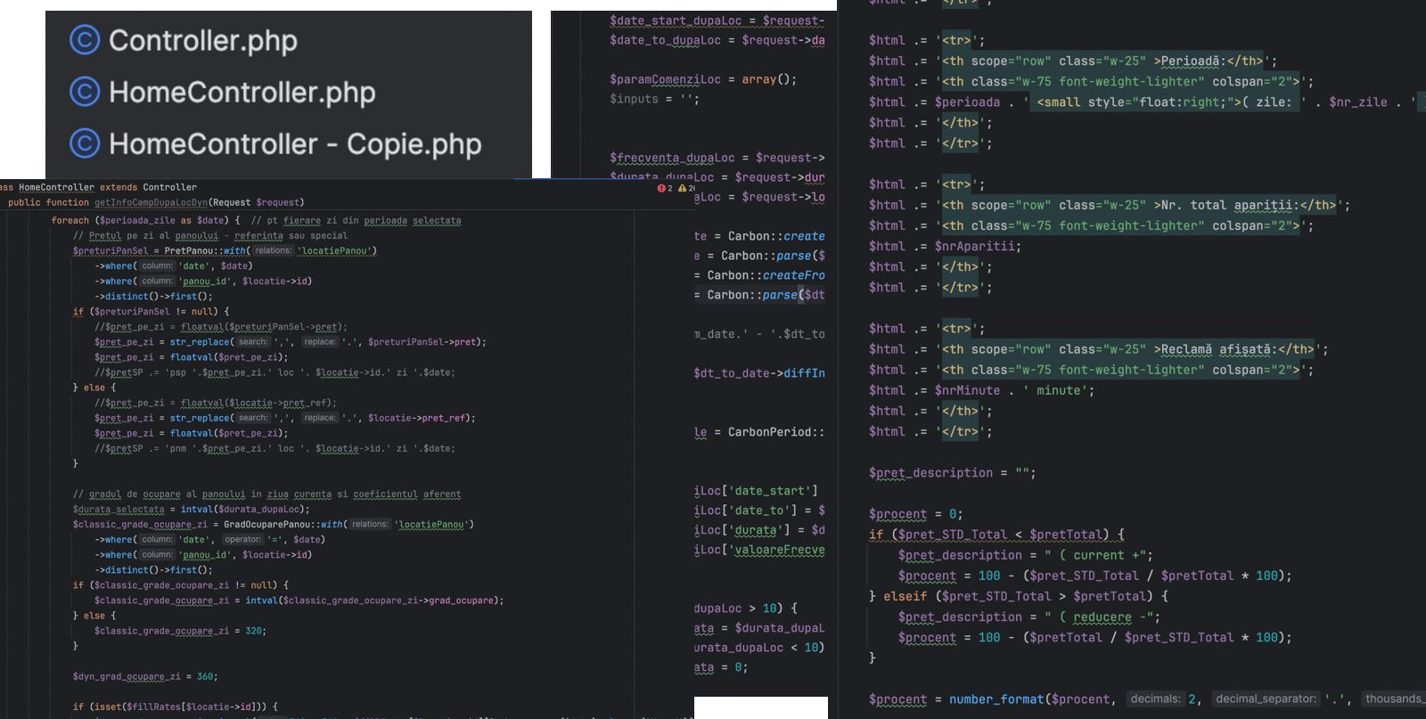 Messy codebase with duplicate controllers