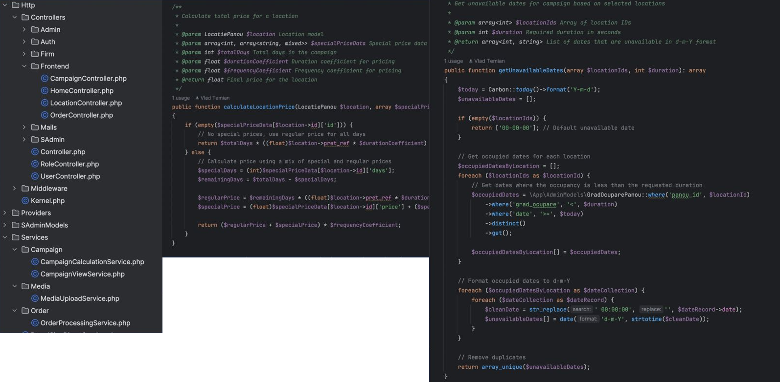 Clean architecture with service classes