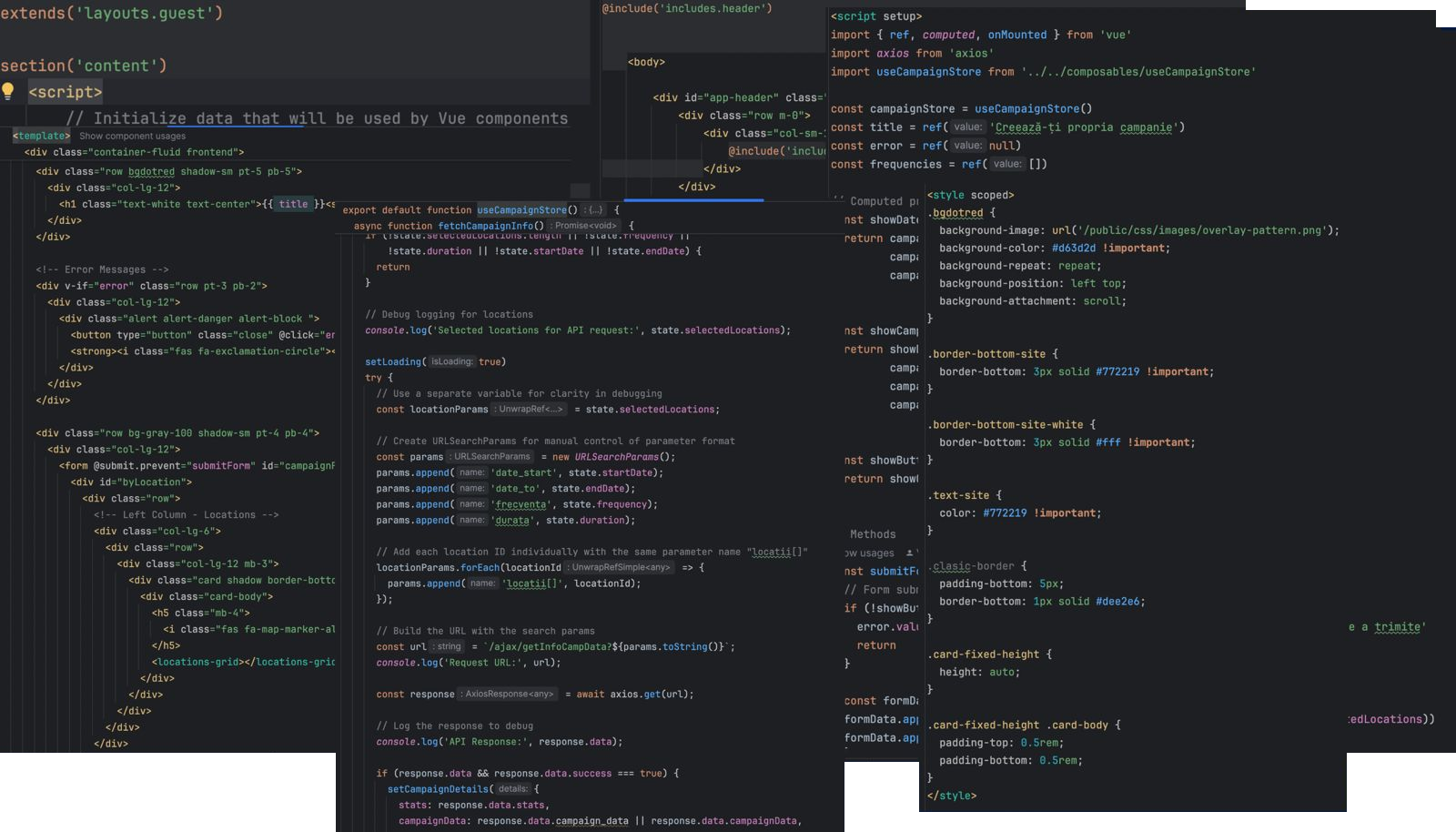 Modern Vue components